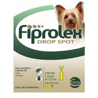 Fiprolex Cães até 10kg - 0,67ml